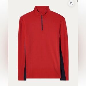 We Norwegians Men’s Voss 1/4 Zip Red Medium